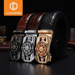 Men Genuine Luxury Leather Belt