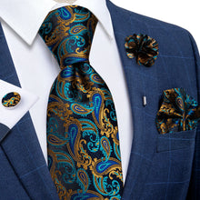 Load image into Gallery viewer, Assorted Neck Ties with Pocket Square Cufflinks and Boutonnière
