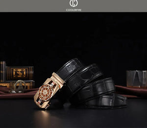 Men Genuine Luxury Leather Belt