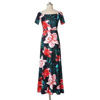 Sexy Floral Long Slit Dresses