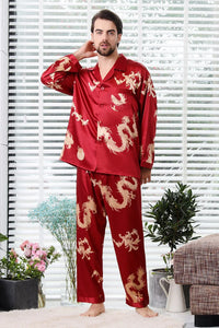 Couple Silk Satin Pajamas