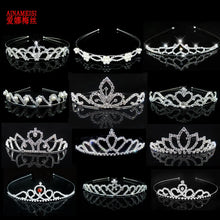 Load image into Gallery viewer, Princess Crystal Tiaras &amp; Crowns
