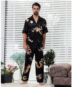 Couple Silk Satin Pajamas