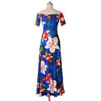 Sexy Floral Long Slit Dresses