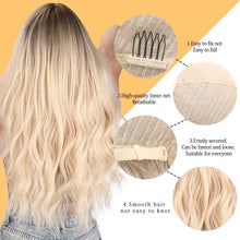 Load image into Gallery viewer, Blonde Curly Synthetic Wig with Bangs

