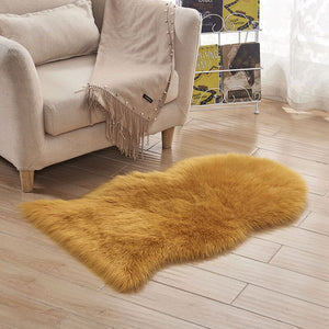 Soft Artificial Sheepskin Rug Chair Cover