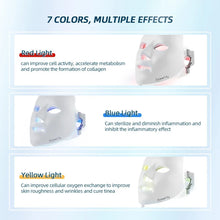 Load image into Gallery viewer, 7 Color LED Facial Mask Light Photon Therapy
