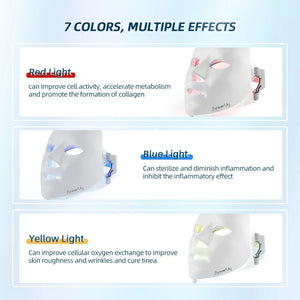 7 Color LED Facial Mask Light Photon Therapy