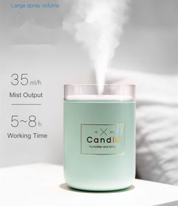 LED Candle Ultrasonic Cool Mist Essential Oil Diffuser