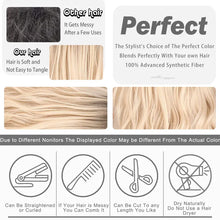 Load image into Gallery viewer, Blonde Curly Synthetic Wig with Bangs
