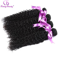 Peruvian Kinky Curly Hair Bundles 100% Human Hair Extensions