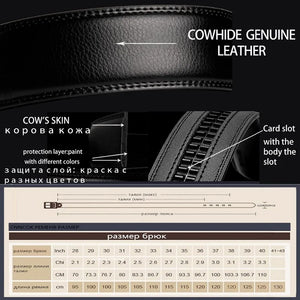 Men Genuine Luxury Leather Belt