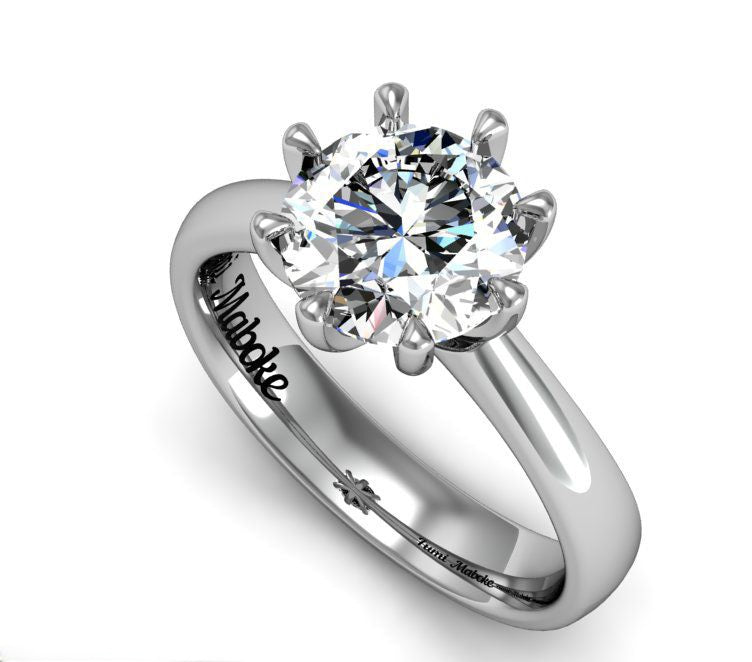 BK Creative Personalised Diamond Solitaire Ring