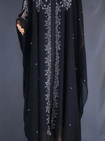 Bat Sleeve Abaya Diamond Kaftan Abaya