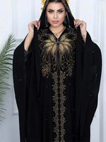 Bat Sleeve Abaya Diamond Kaftan Abaya