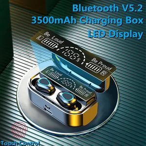 Wireless Bluetooth 5.2 9D HIFI Stereo Earbuds