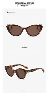 Cat eye shapes women's sunglasses