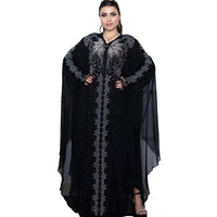 Bat Sleeve Abaya Diamond Kaftan Abaya