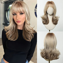 Load image into Gallery viewer, Synthetic Heat-Resistant Blonde Highlights Wigs
