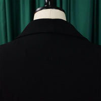 Notched Collar Full Sleeve Sashes Pleated Dress
