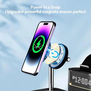 Magnetic Wireless Charging Stand for iPhone 15/14/13/12, iWatch Ultra/8/7/6/5, AirPods 3/2/Pro, Samsung