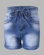 Load image into Gallery viewer, Casual High Waist Denim Short
