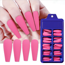 Load image into Gallery viewer, 100Pc Matte Press Ballerina Long Nails
