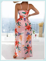 3-Piece Floral Print Knot Front Bikinis