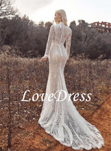 Load image into Gallery viewer, O Neck Mermaid Wedding Dress
