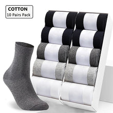 Load image into Gallery viewer, 10 Pair Men&#39;s Cotton Socks
