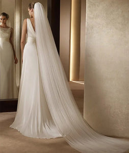 White Ivory Wedding Veil