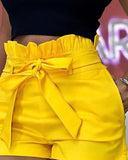 High Waist Frilled Shorts