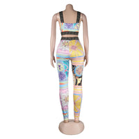 Sexy Print Two-Piece Set
