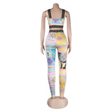 Sexy Print Two-Piece Set