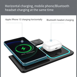 Magnetic Wireless Charging Stand for iPhone 15/14/13/12, iWatch Ultra/8/7/6/5, AirPods 3/2/Pro, Samsung