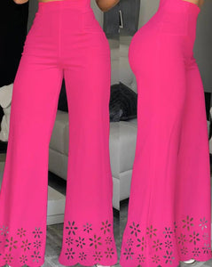 Elegant Wide Leg Boot Cut Pants