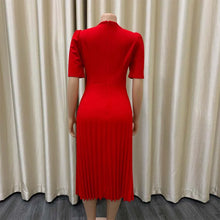 Load image into Gallery viewer, Elegant Pleated Office Dresses
