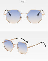 New Polygonal Metal Sunglasses