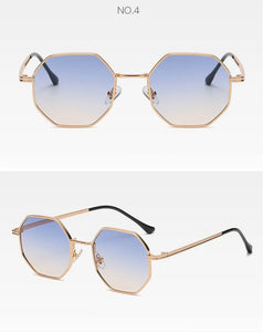 New Polygonal Metal Sunglasses