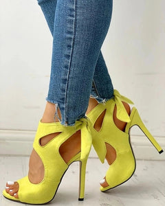 Colorful Bowknot High Heel Pumps