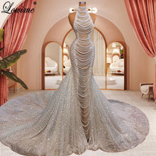 Load image into Gallery viewer, Elegant Pearl Evening Dress
