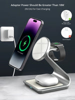 Bonola Magnetic 3 in 1 Wireless Charger for iPhone