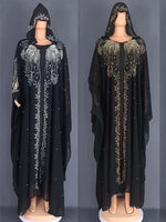 Bat Sleeve Abaya Diamond Kaftan Abaya