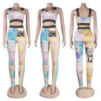 Sexy Print Two-Piece Set