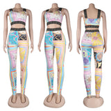 Sexy Print Two-Piece Set