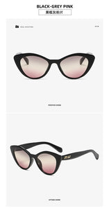 Cat eye shapes women's sunglasses