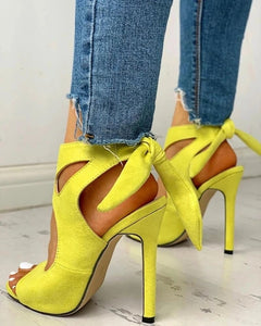 Colorful Bowknot High Heel Pumps