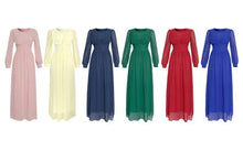 Load image into Gallery viewer, Chiffon Studded A-line Abayas for Women
