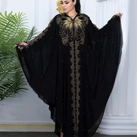 Bat Sleeve Abaya Diamond Kaftan Abaya