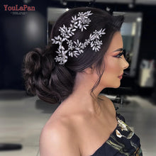 Load image into Gallery viewer, Flower Bridal Hair Clips

